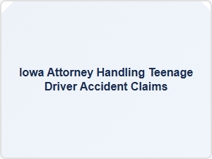 Iowa Attorney for Teen Driver Accident Claims